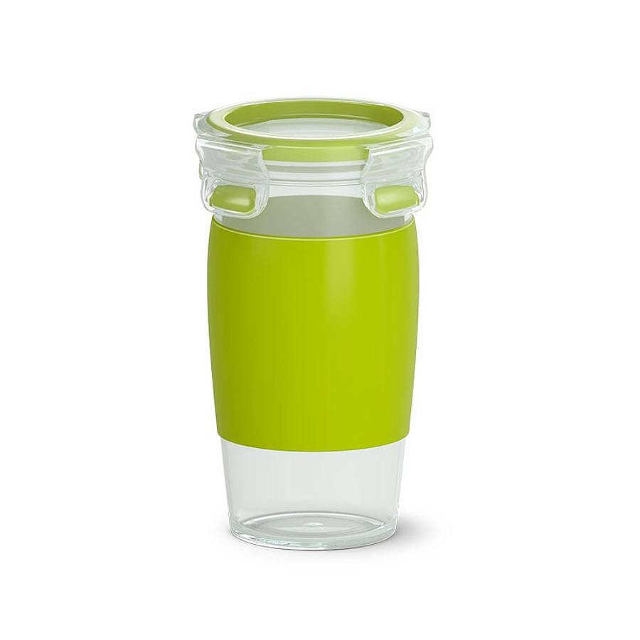 emsa Smoothie-Becher CLIP & GO transparent/grün, 1 St.