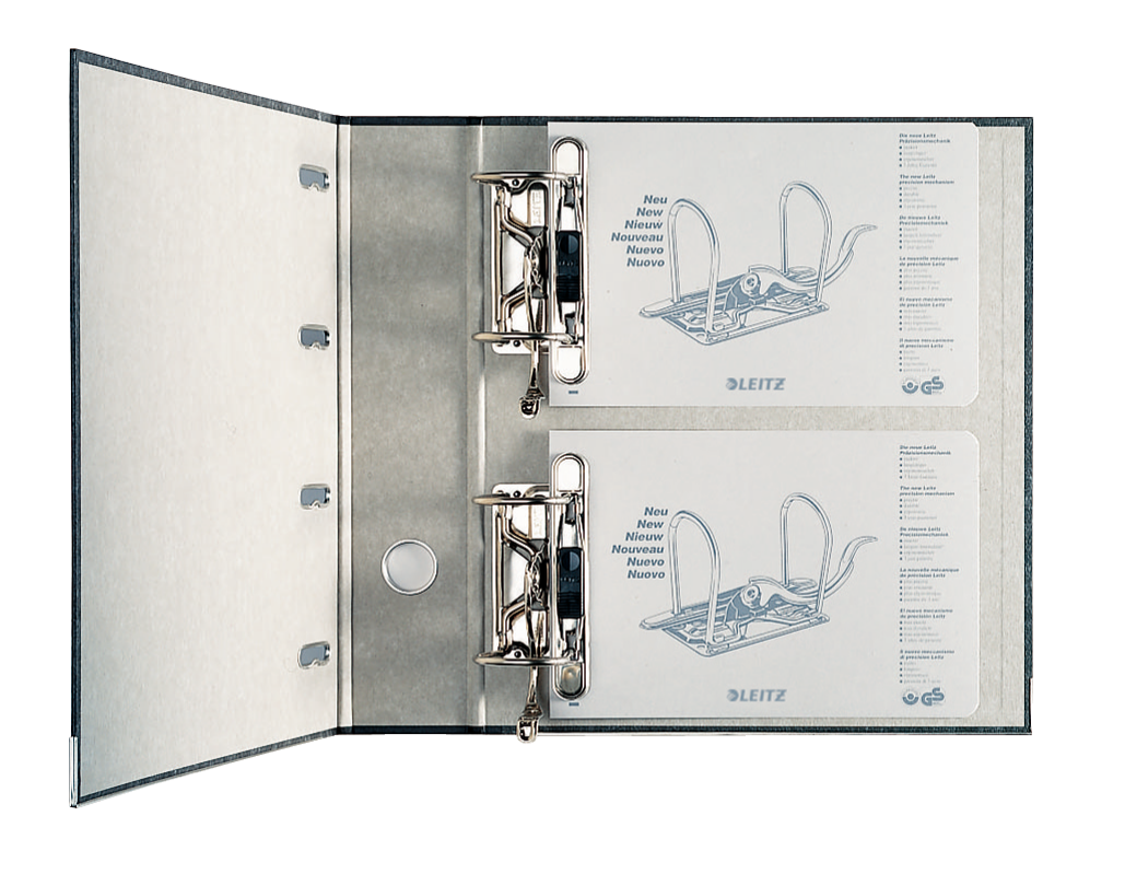 LEITZ 1092 Doppelordner schwarz Karton 7,5 cm, 1 St.