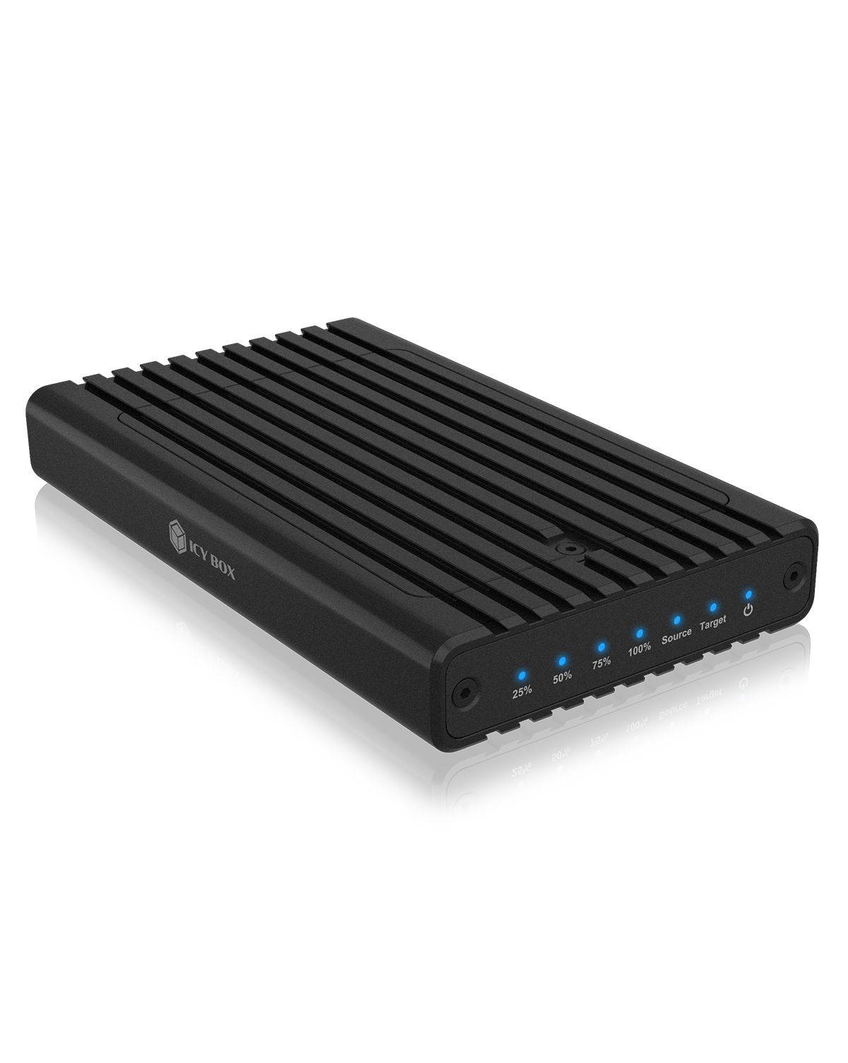 Geh. IcyBox mit Klonfunktion für M.2 NVMe SSDs USB3.2 Gen2 retail