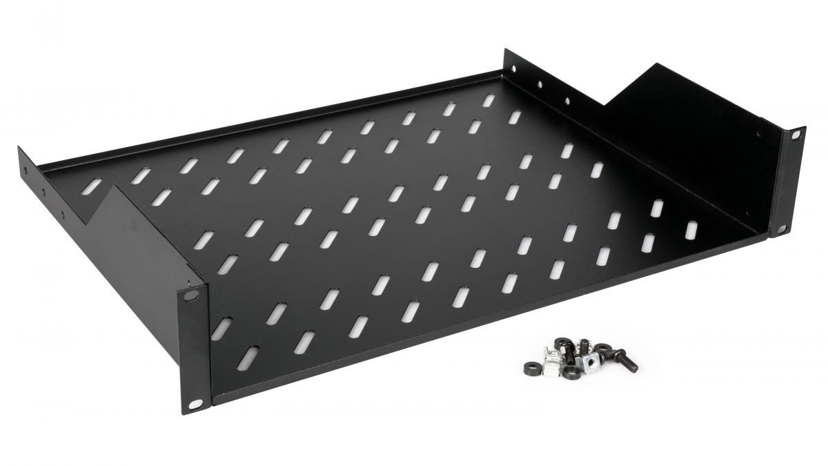 Equip 19 Fachboden fest für Serverschränke 35cm 2U schwarz