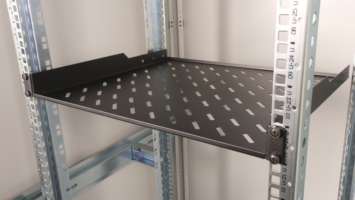 Equip 19 Fachboden fest für Serverschränke 40cm 1U schwarz