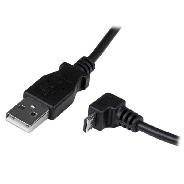 2M DOWN ANGLE MICRO USB CABLE .