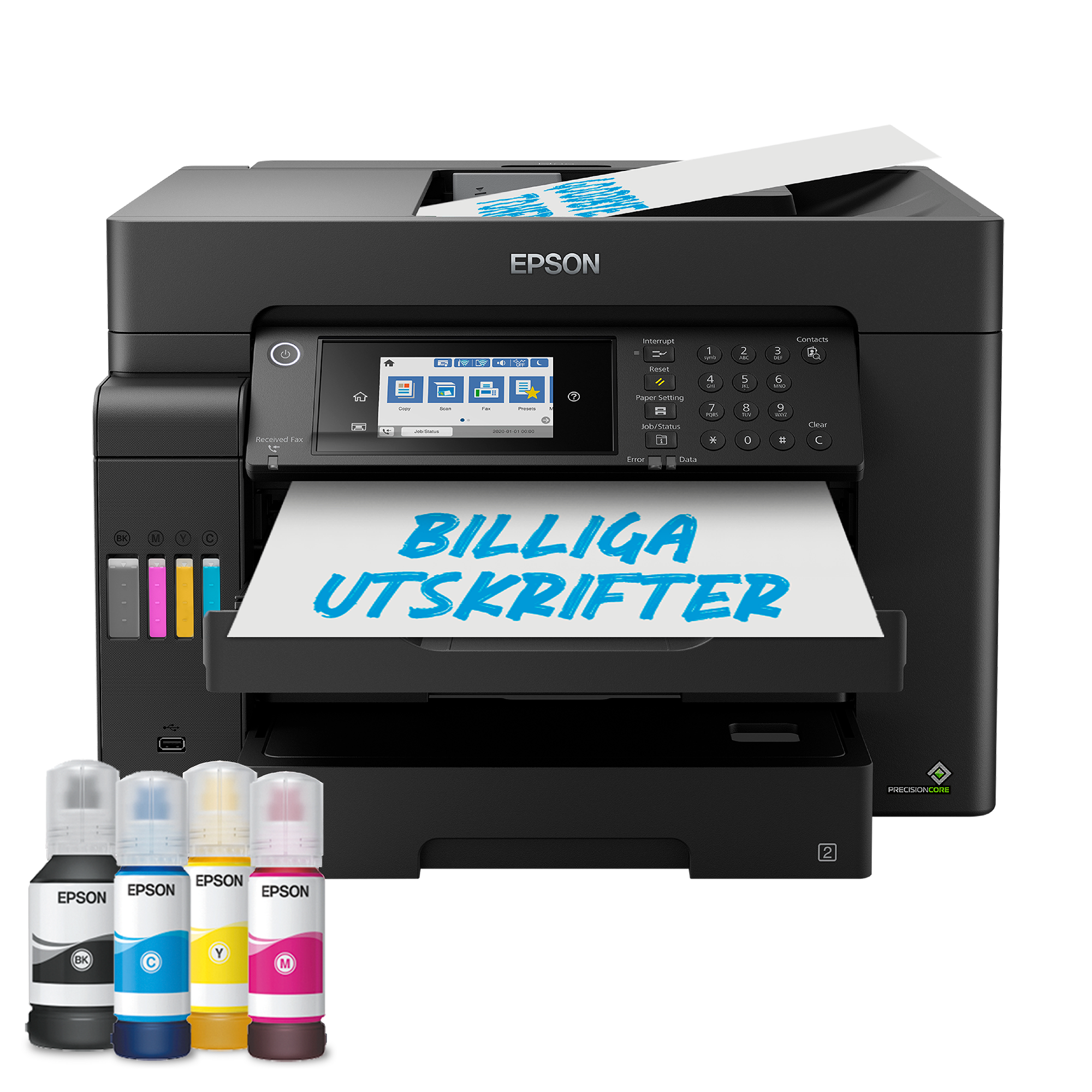 EPSON EcoTank ET-16655 4 in 1 Tintenstrahl-Multifunktionsdrucker schwarz