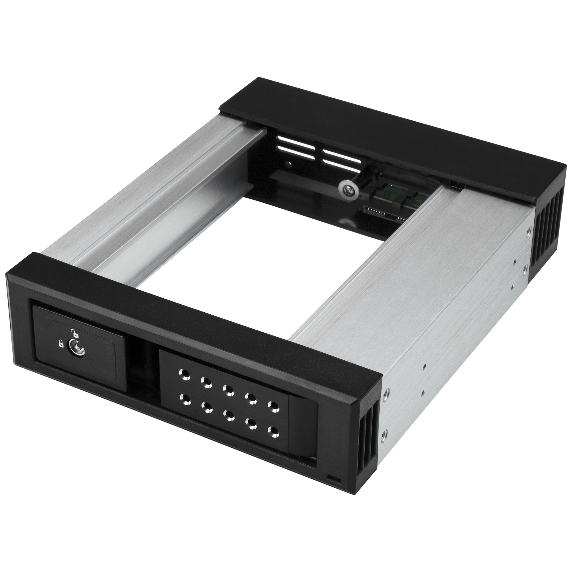 STARTECH.COM 13,34cm/5,25Zoll auf 8,89cm/3,25Zoll Festplatten Wechselrahmen 3,5Zoll SATA/SAS Laufwerke-Trägerlos-SAS/SATA Backplane