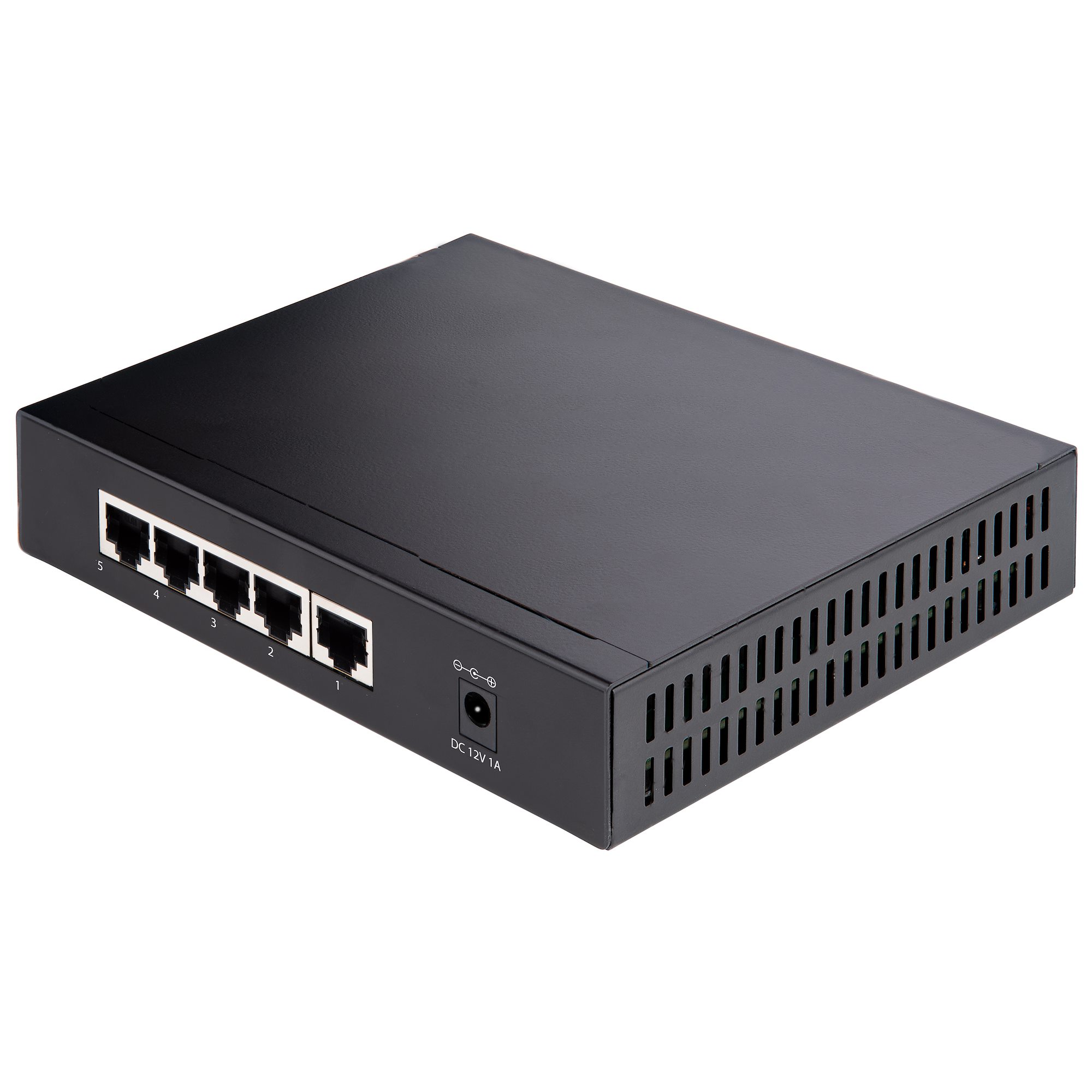 UNMANAGED 2.5G SWITCH 5 PORT ALL-METAL CASE FANLESS WALL KIT