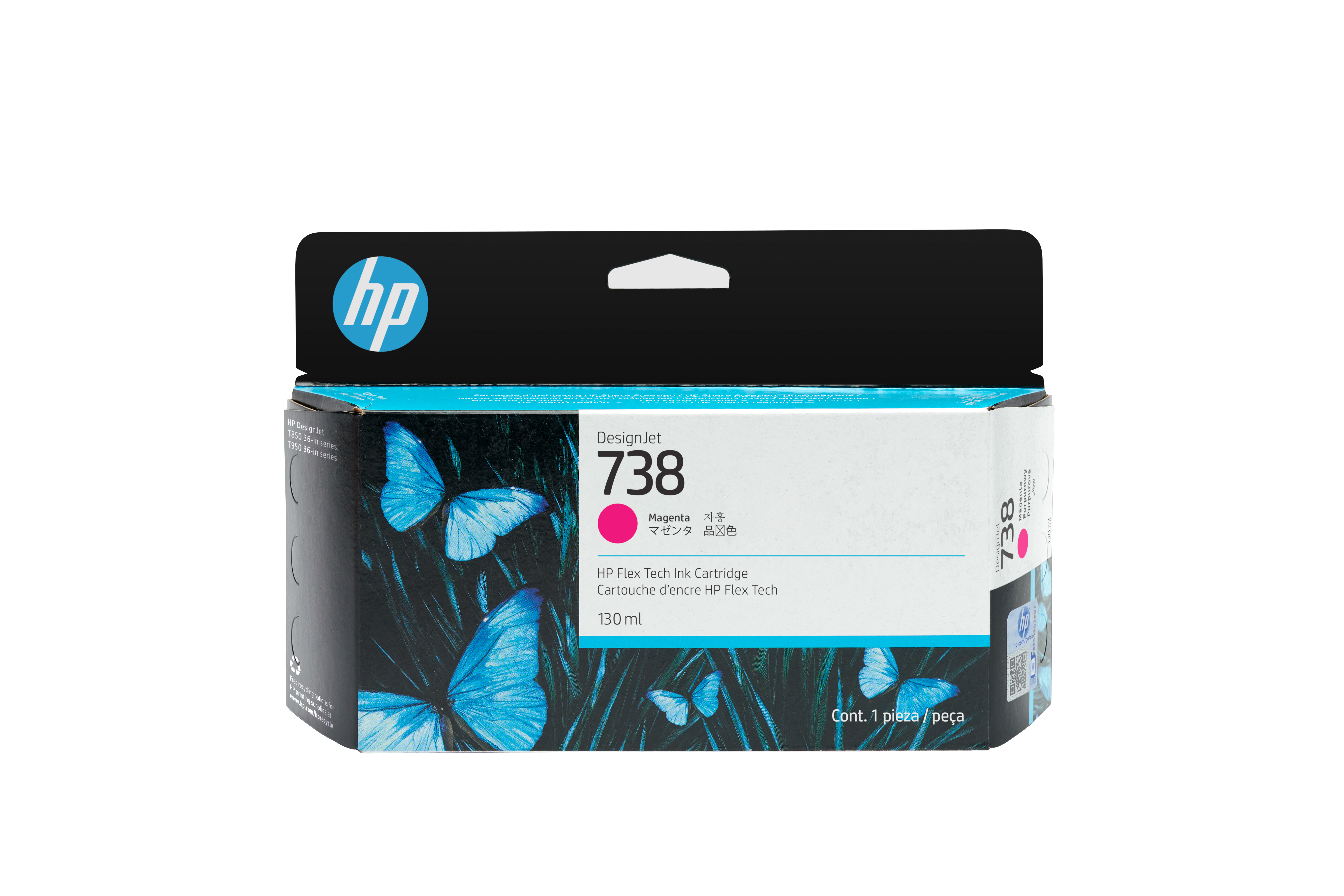 HP 738(498N6A) magenta Druckerpatrone