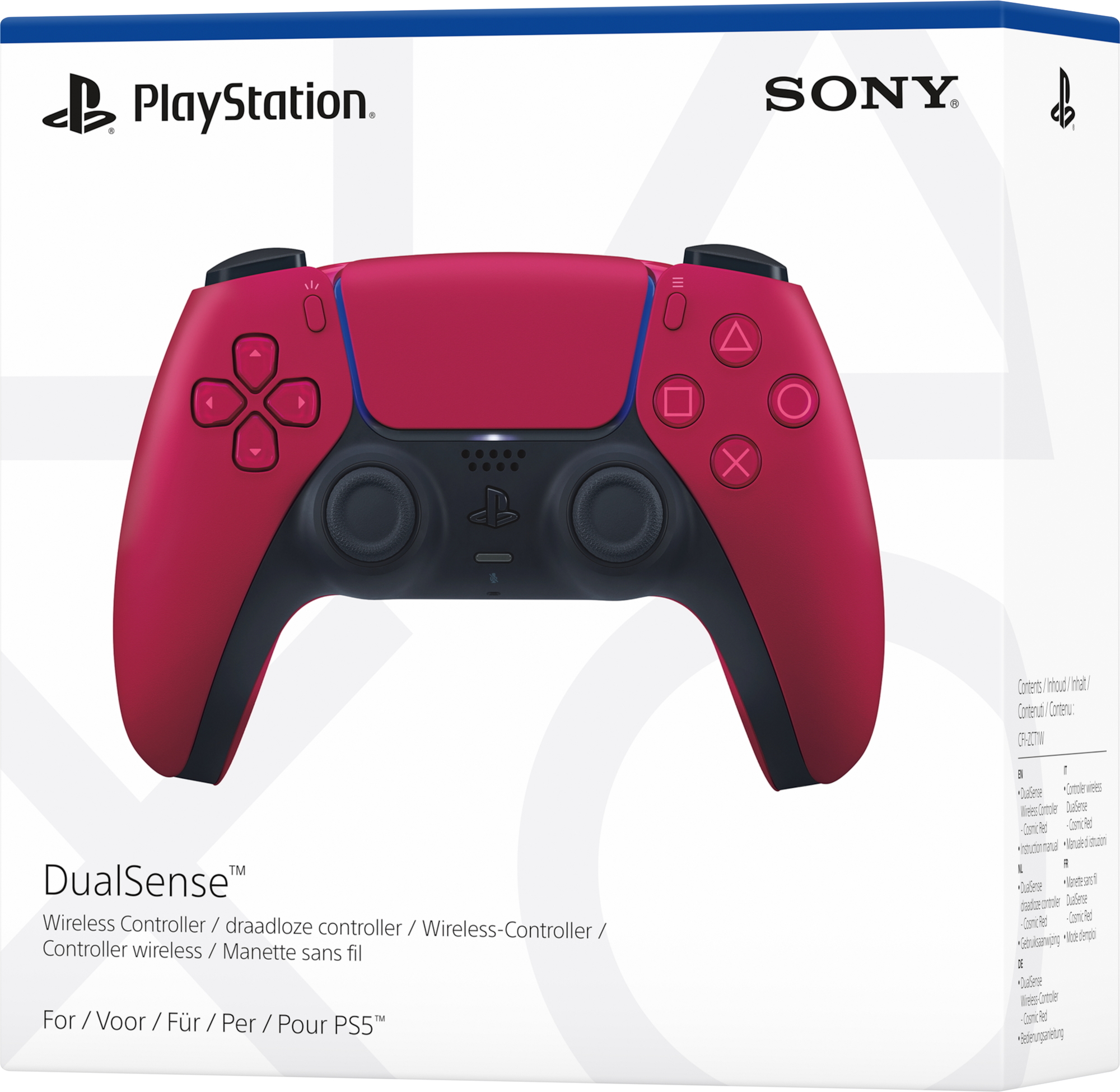 Sony PlayStation 5 (PS5) DualSense Wireless-Controller, Cosmic Red