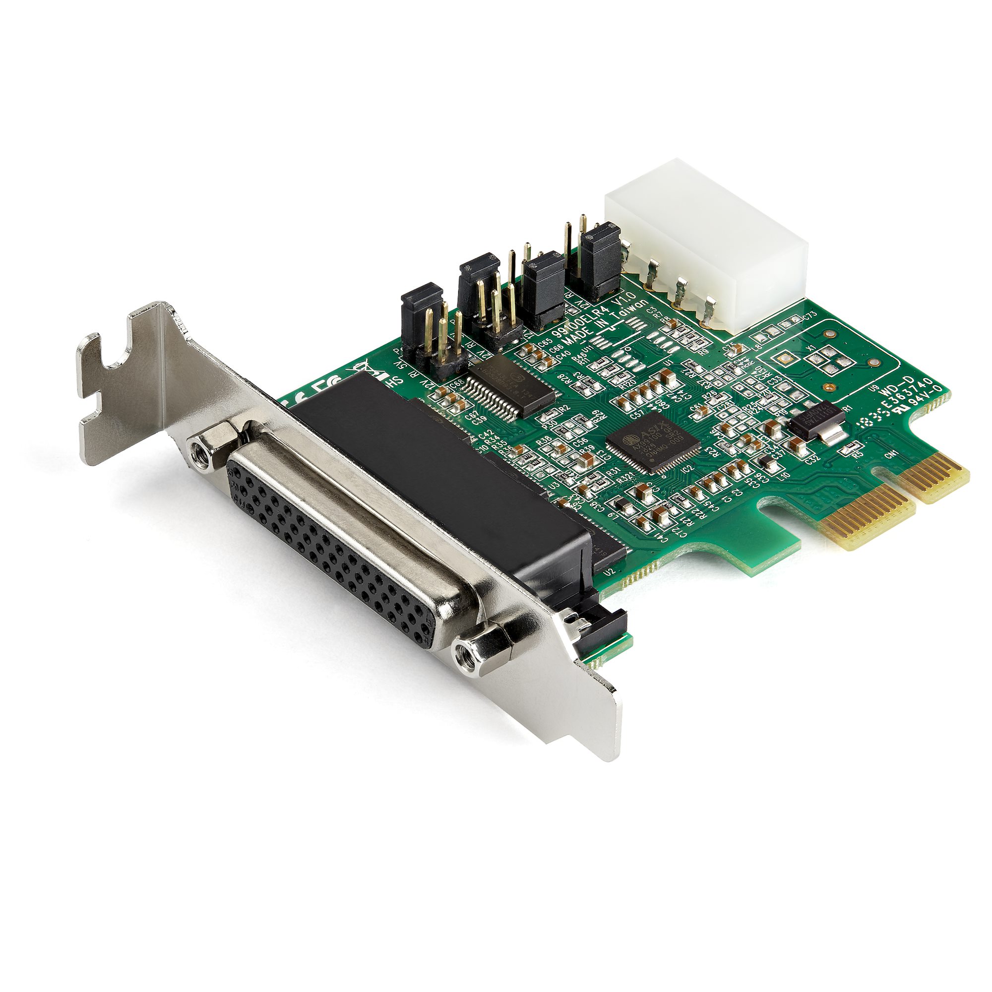 STARTECH.COM PCI Express serielle Schnittstellenkarte mit 4 Ports - 16950 UART - Low Profile - 256-Byte-FIFO-Cache