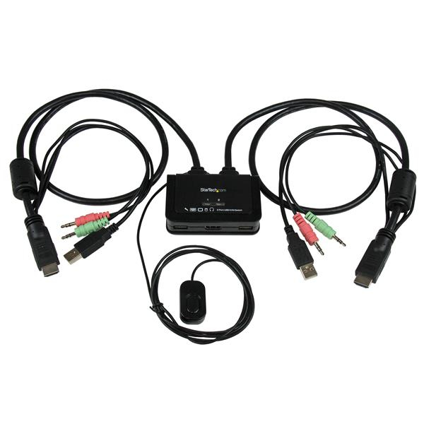 2 PORT HDMI CABLE KVM SWITCH IN