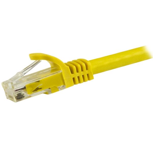 STARTECH.COM 15m Cat6 Snagless Gigabit UTP Netzwerkkabel - Cat 6 RJ45 Netzwerkkabel mit Knickschutz - Gelb