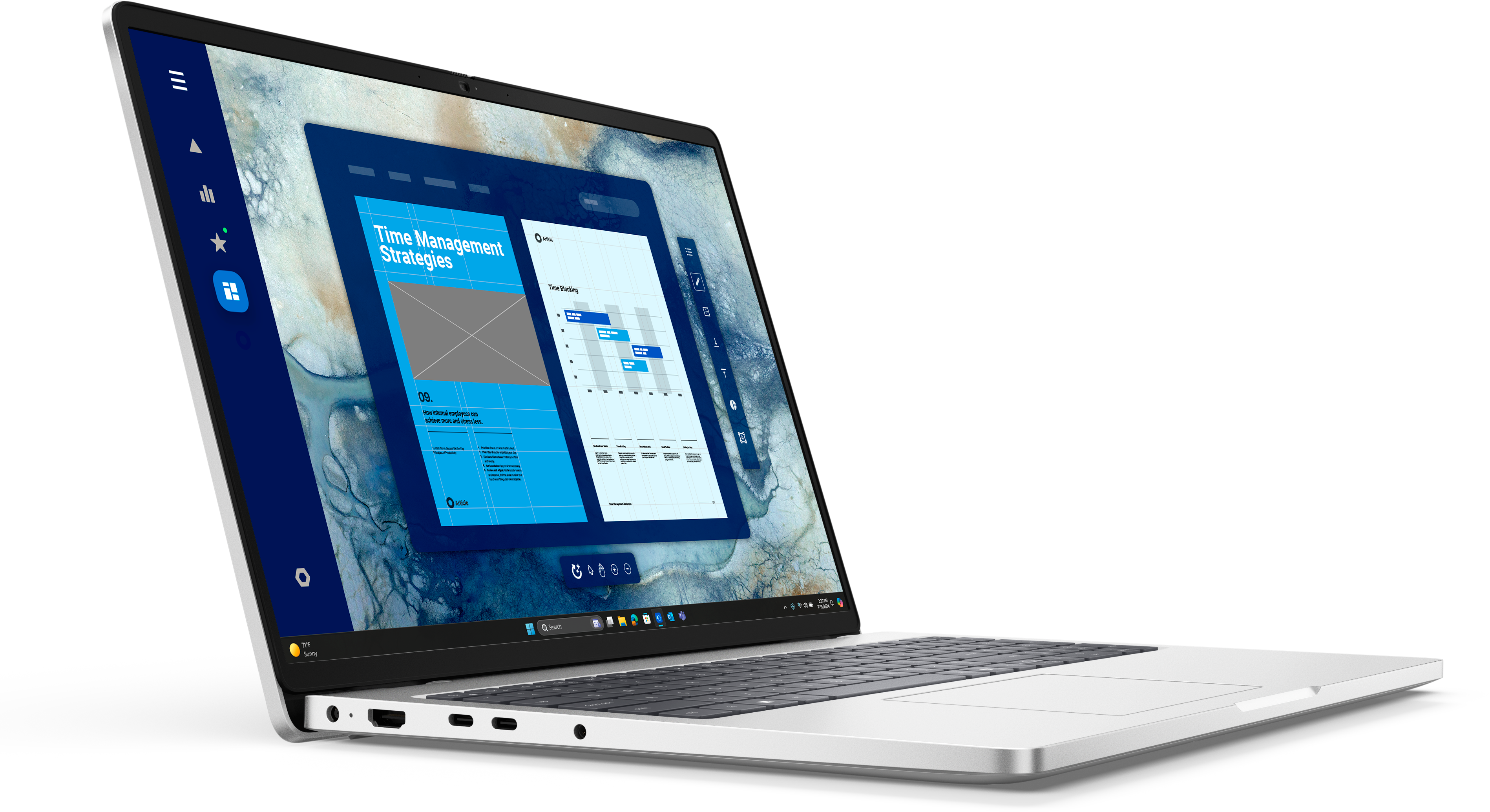 DELL Pro 16 PC16250 Intel Core Ultra 5 235U 40,64cm 16Zoll FHD+ 16GB 512GB SSD WLAN noAC noPCORD W11P 1Y Basic Onsite