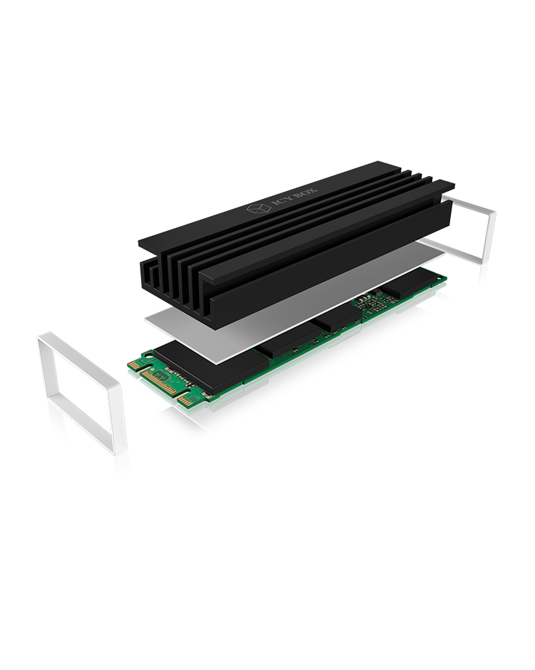Kühlkörper IcyBox SSD M.2 IB-M2HS-70 black retail