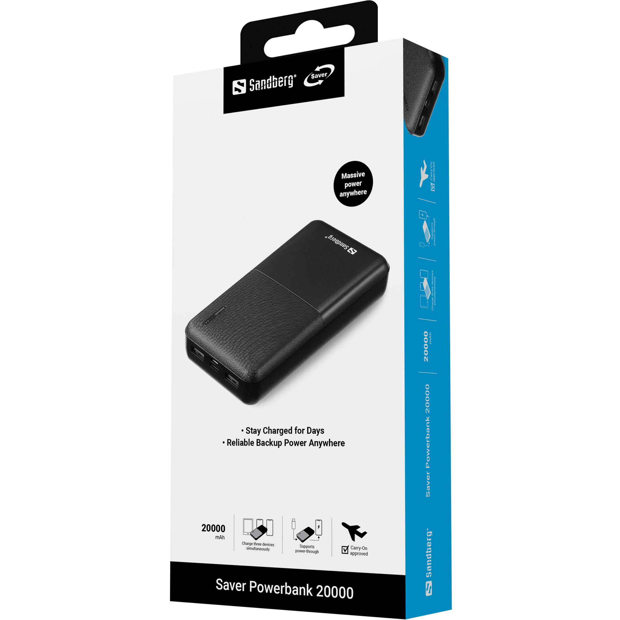 SANDBERG Saver Powerbank 20000mAh