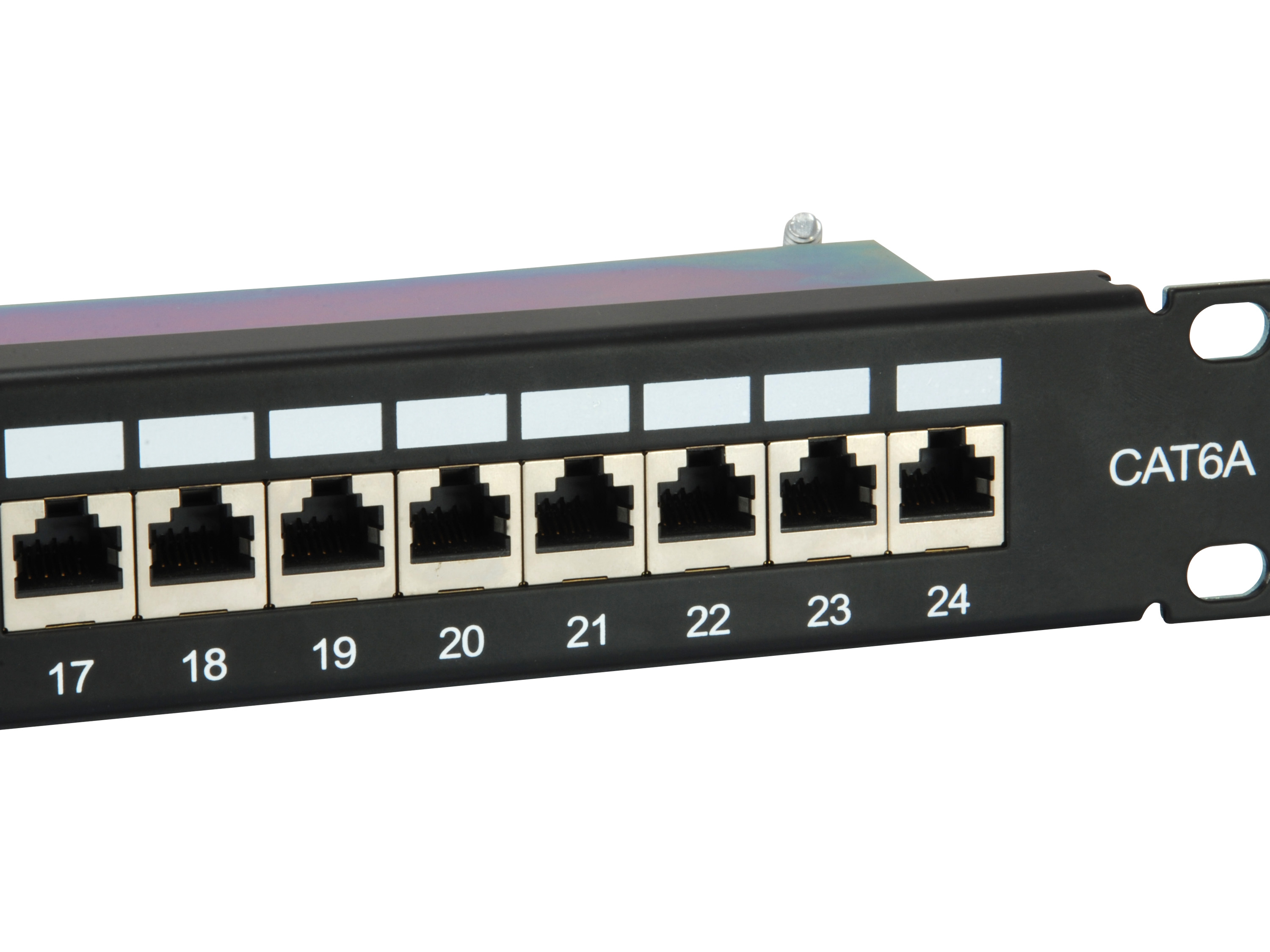 Equip 19 Patchpanel 24xRJ45 Cat6a FTP 1U 500MHz RAL9005
