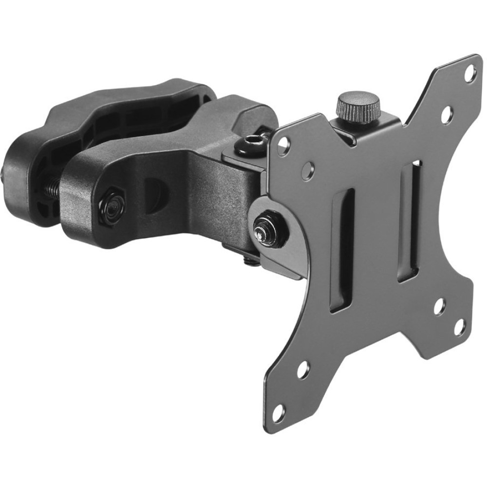 TECHLY Masthalter schwarz fuer 1 LCD TV 33,02cm bis 76,20cm Tragklast bis 10Kg Neigbar Schwenkbar und Drehbar