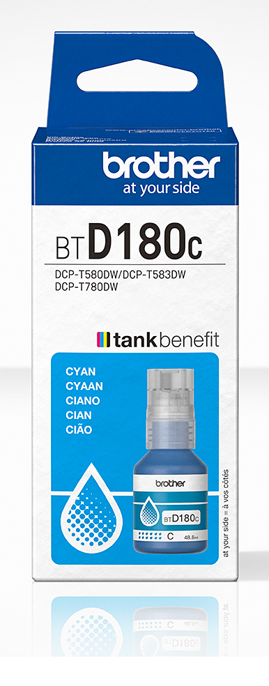 brother BTD180C cyan Tintenflasche