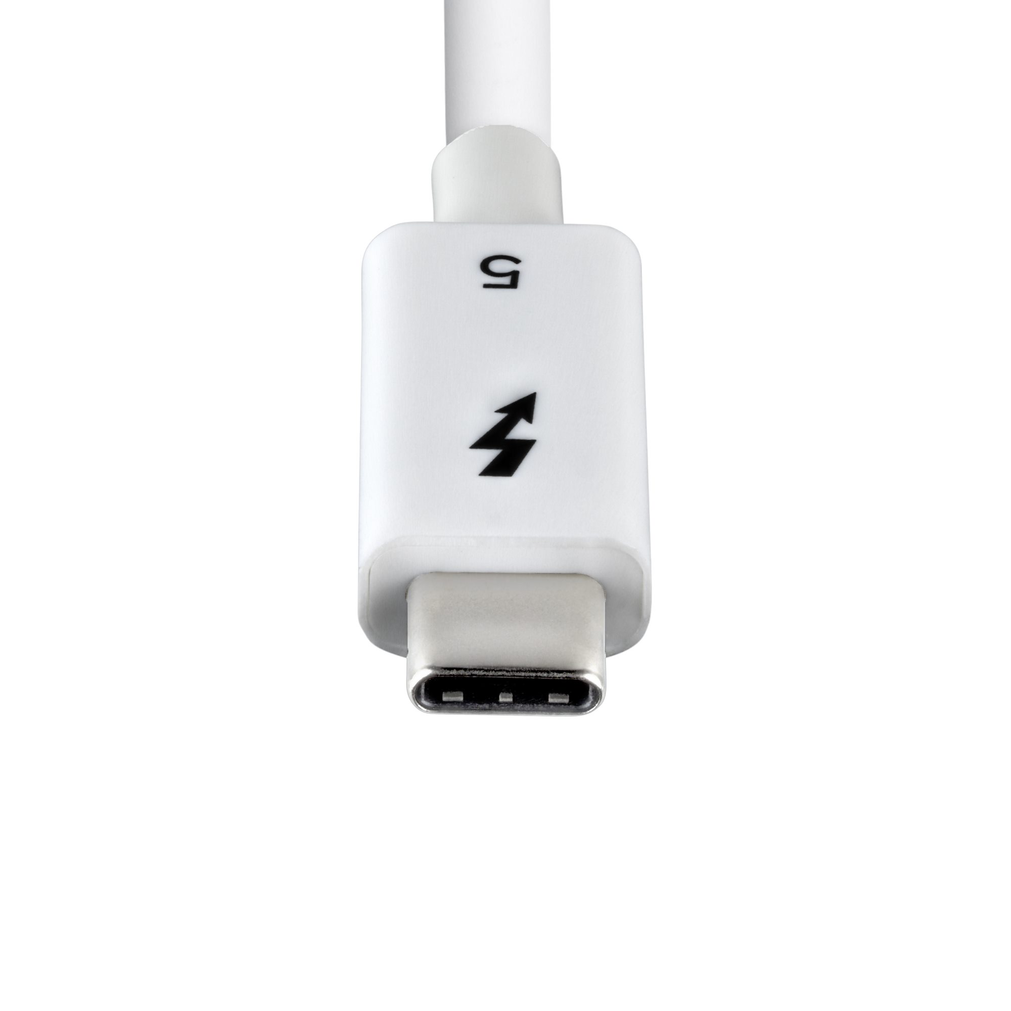 50CM THUNDERBOLT 5 CABLE WHITE 80GBPS/120GBPS/8K 60HZ/240W - WH