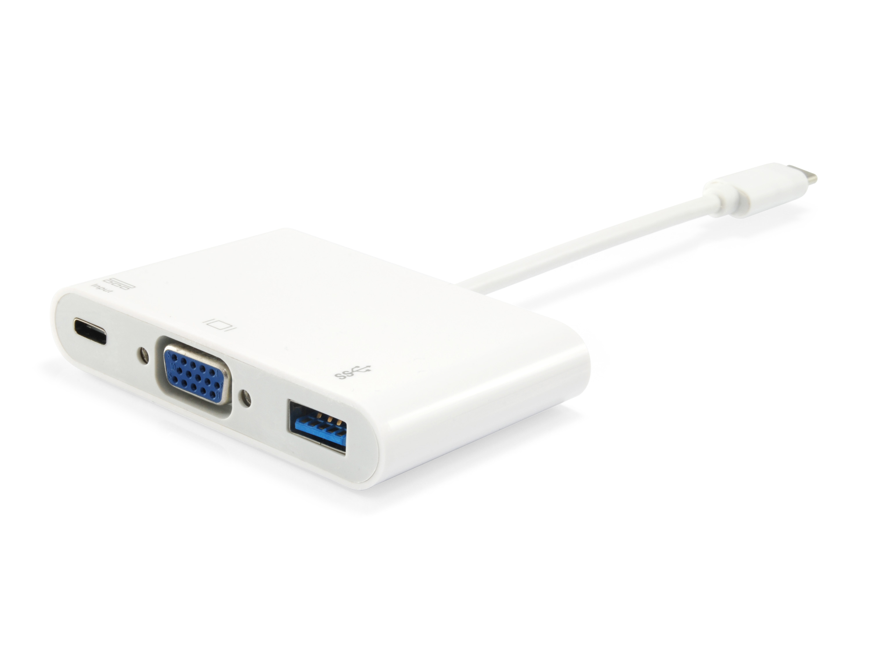 Equip Dock 3-1 USB-C->VGA,USB-A,60W USB-C 0.15m