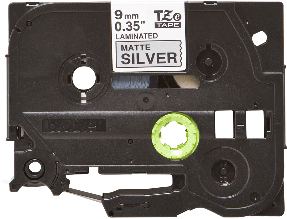 brother Schriftband TZe-M921 TZEM921, 9 mm, schwarz auf silber, 1 St.