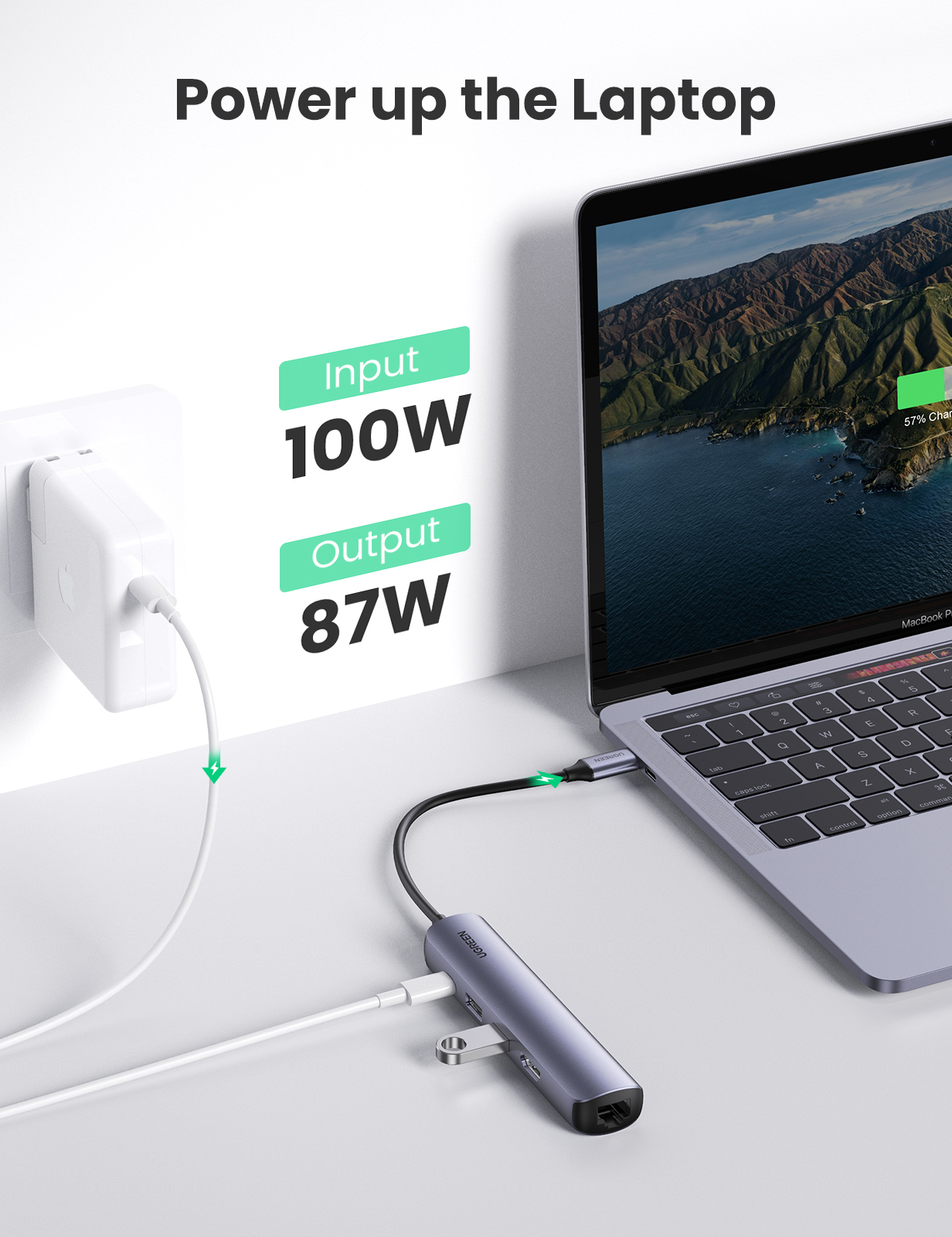 CM418 5-in-1 USB-C Hub, Dockingstation