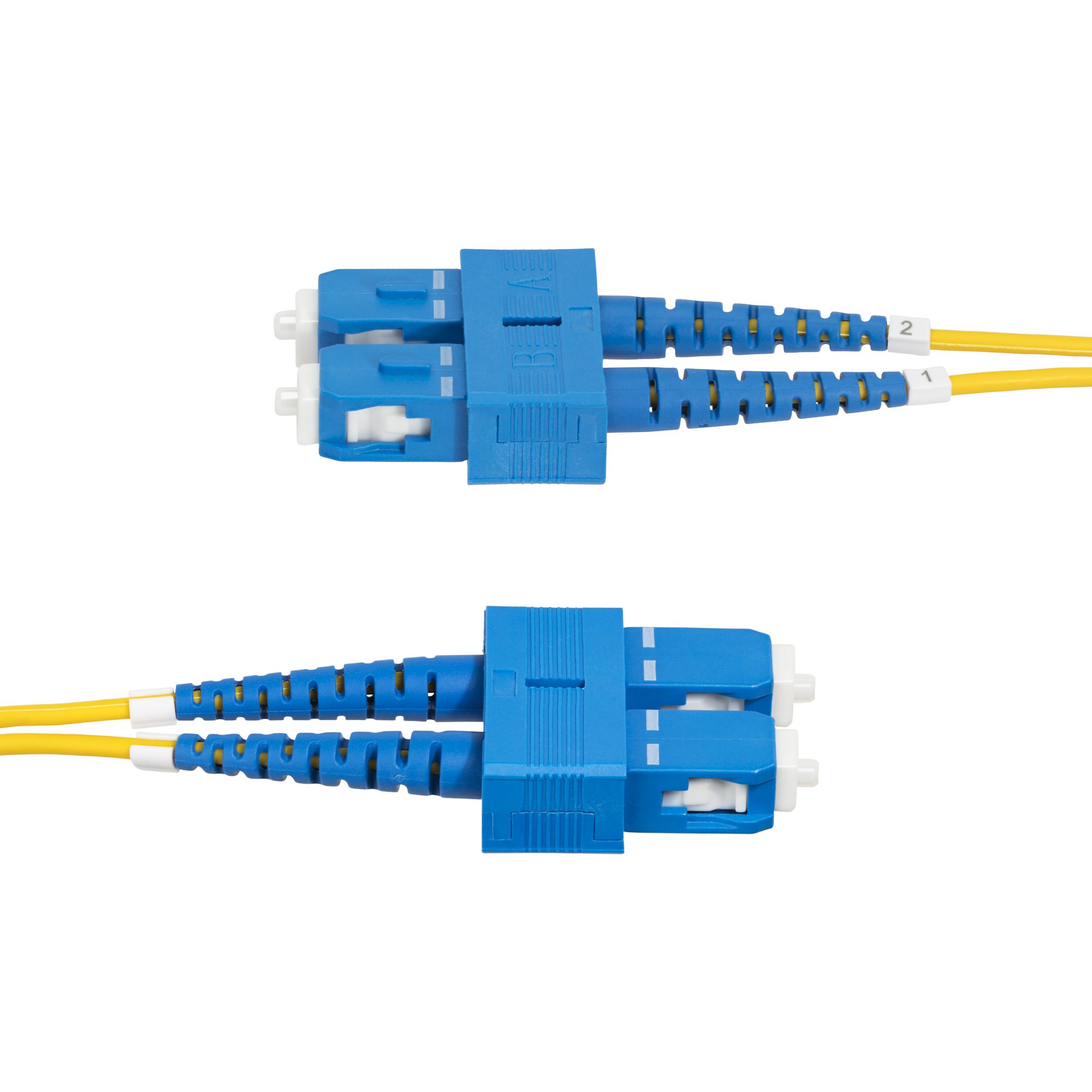 STARTECH.COM 2meter LWL Patchkabel SC SC UPC Singlemode OS2 Duplex 9/125um 40G/100G LSZH Glasfaserkabel