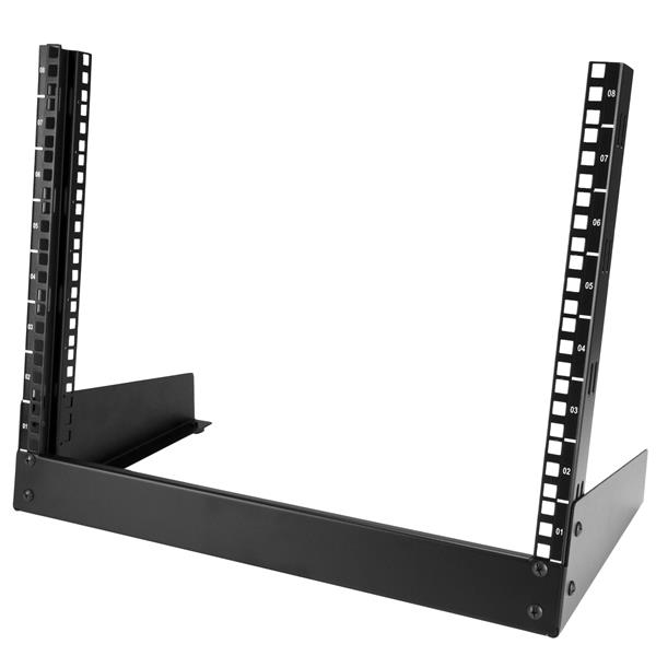 2-POST DESKTOP RACK - 8U 8U OPEN FRAME RACK CABINET - 8U