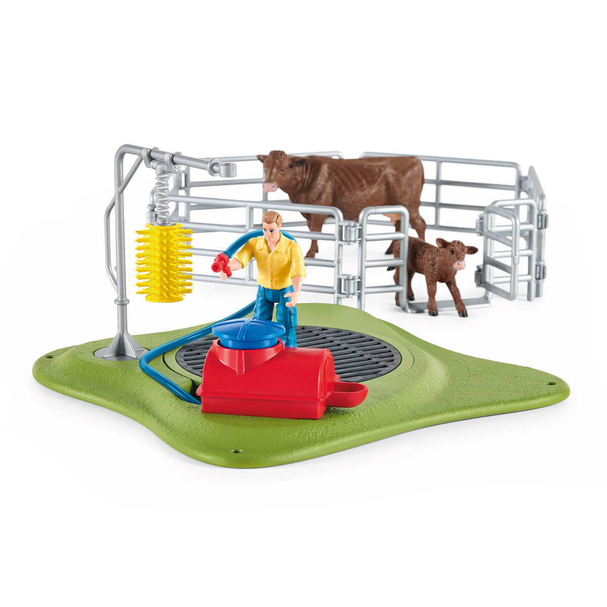 Schleich® Farm World 42529 Kuh Waschstation Spielfiguren-Set