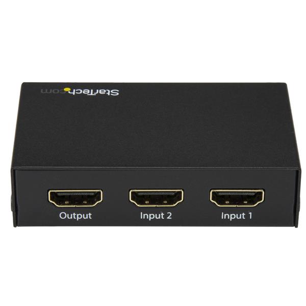 STARTECH.COM 2 Port HDMI Switch - 4K HDMI Switch Box - Ultra HD 4k 60Hz