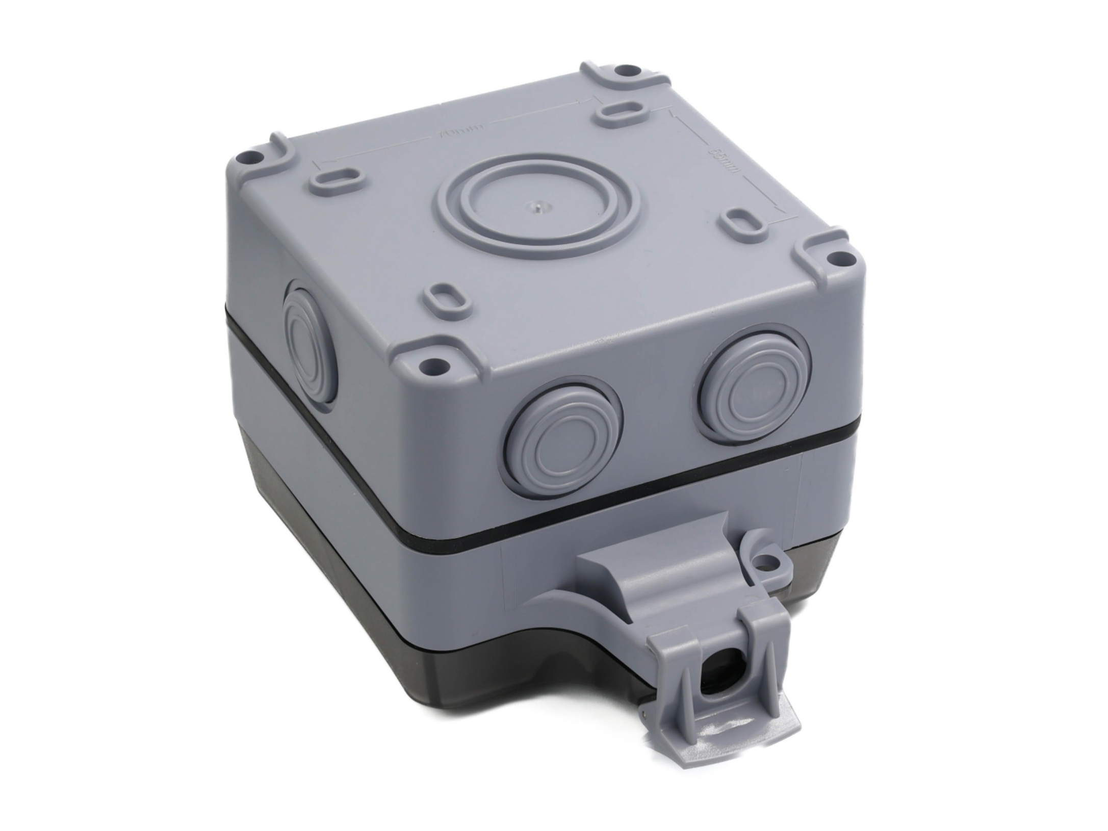 Equip Aufputzdose 1-Port Keystone ungeschirmt outdoor grau