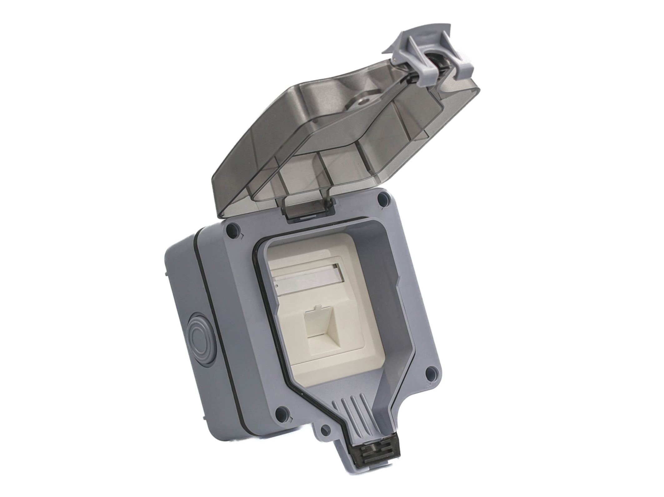Equip Aufputzdose 1-Port Keystone ungeschirmt outdoor grau