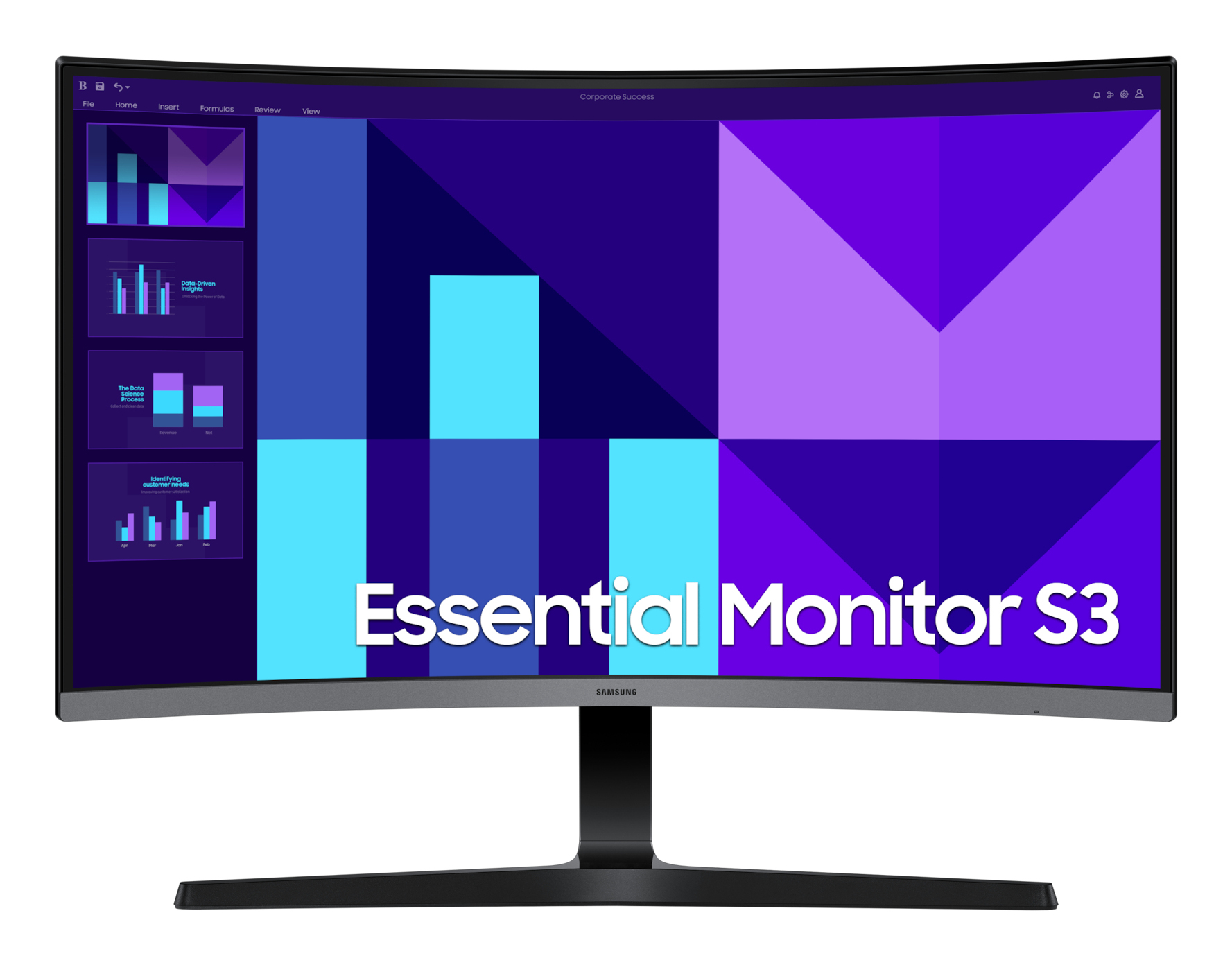 Samsung Essential S3 Curved Monitor 27'' FHD 4ms
