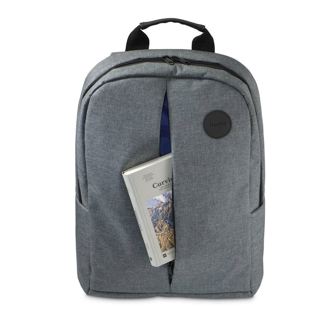 hama Laptop-Rucksack Genua Polyester grau bis 44,0 cm (17,3 Zoll)