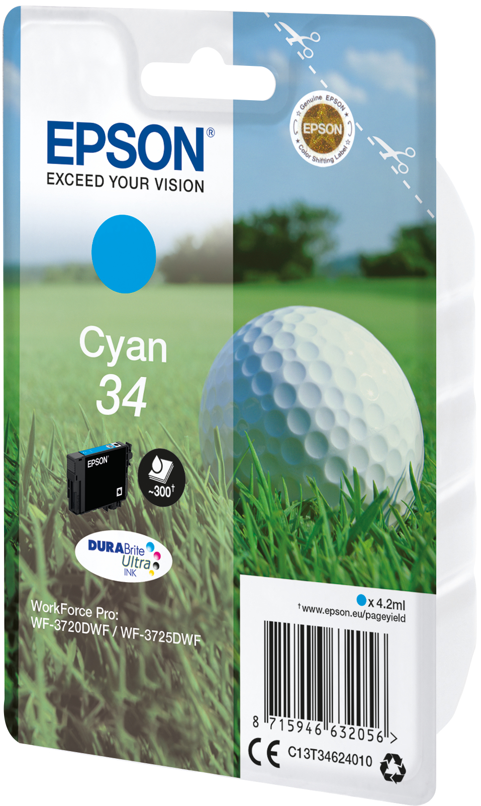 EPSON 34 / T3462 (Golfball) cyan Druckerpatrone