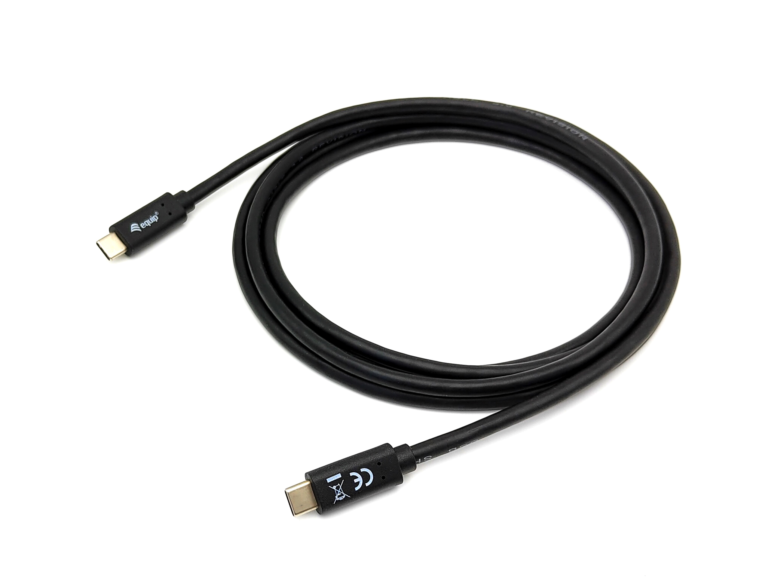 Equip Kabel USB-C3.2->C Gen1 PD60W St/St 2.00m schwarz