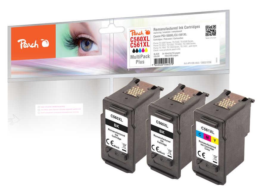 Peach Patrone Canon PG-560/ CL-561XL MultiPackPlus remanufactured