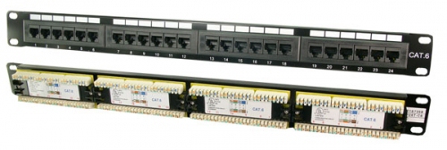 Logilink Patchpanel 24-Port RJ45 19 Cat6 ungeschirmt