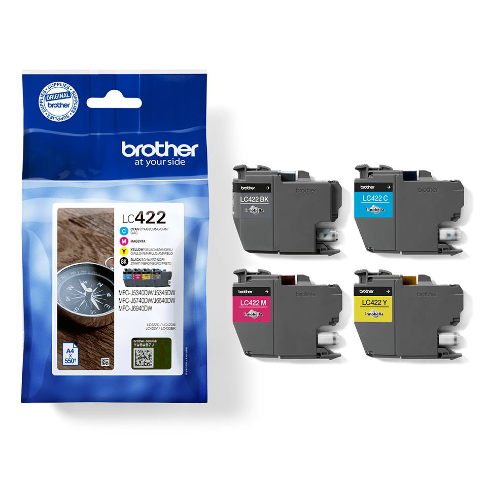 LC-422 VALUE PACK INK F. MFC-J5340/5345/5740/6540/6940DW