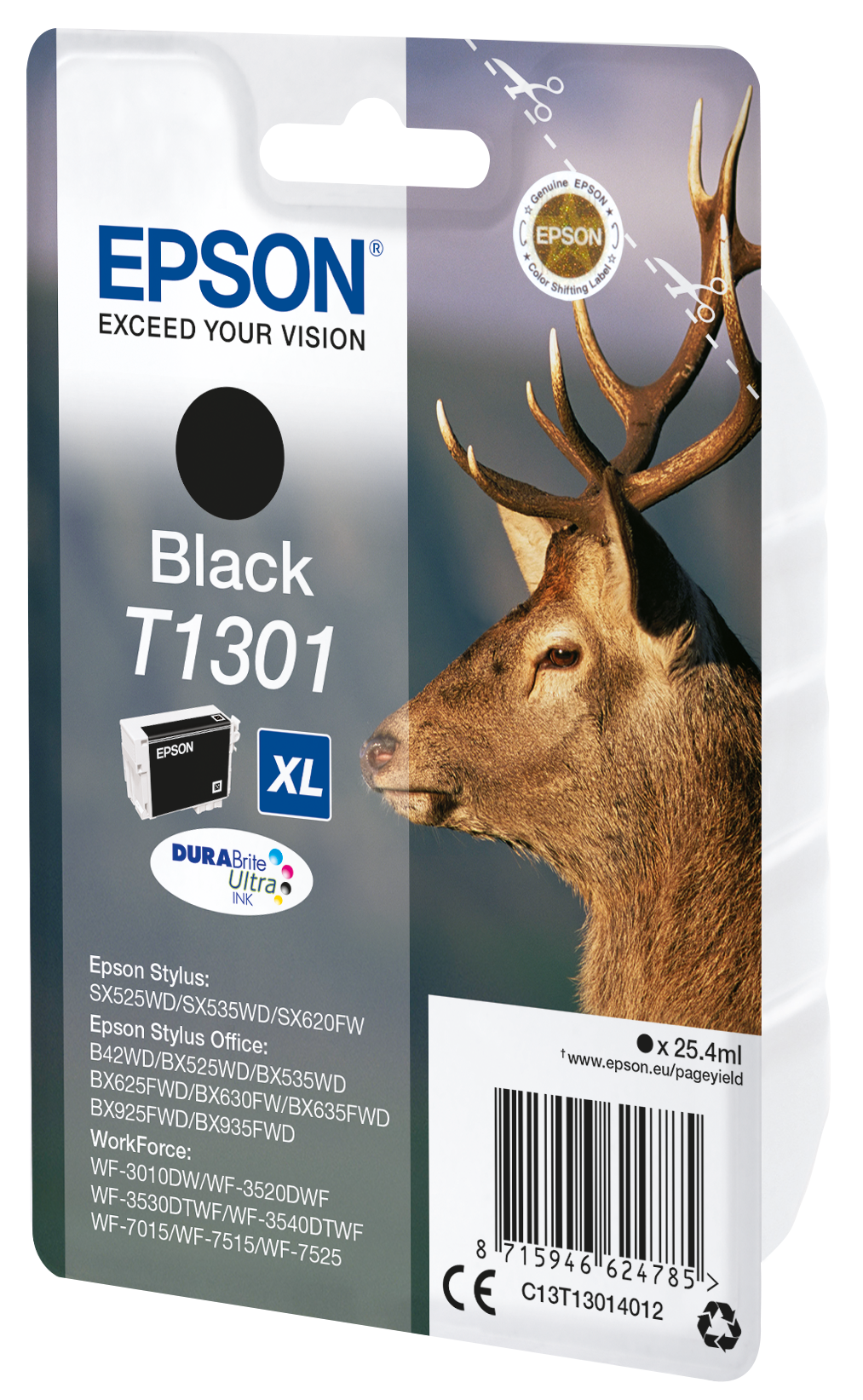 EPSON T1301 XL (Hirsch) schwarz Druckerpatrone