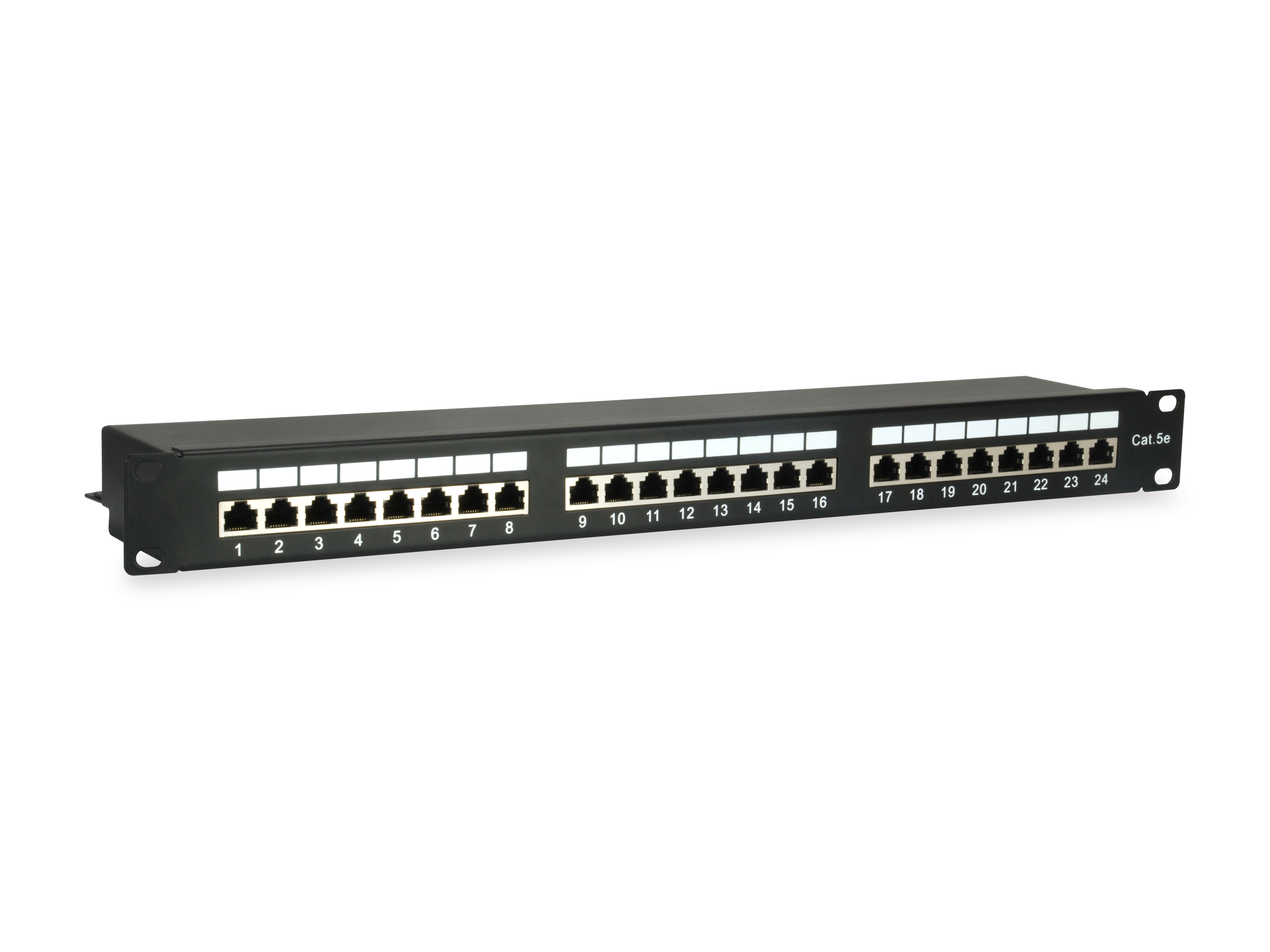 Equip 19 Patchpanel 24xRJ45 Cat5e FTP 1U 100MHz RAL9005