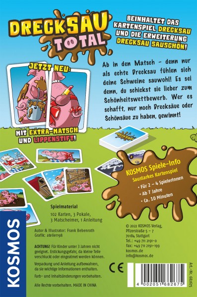 Drecksau total, Kartenspiel