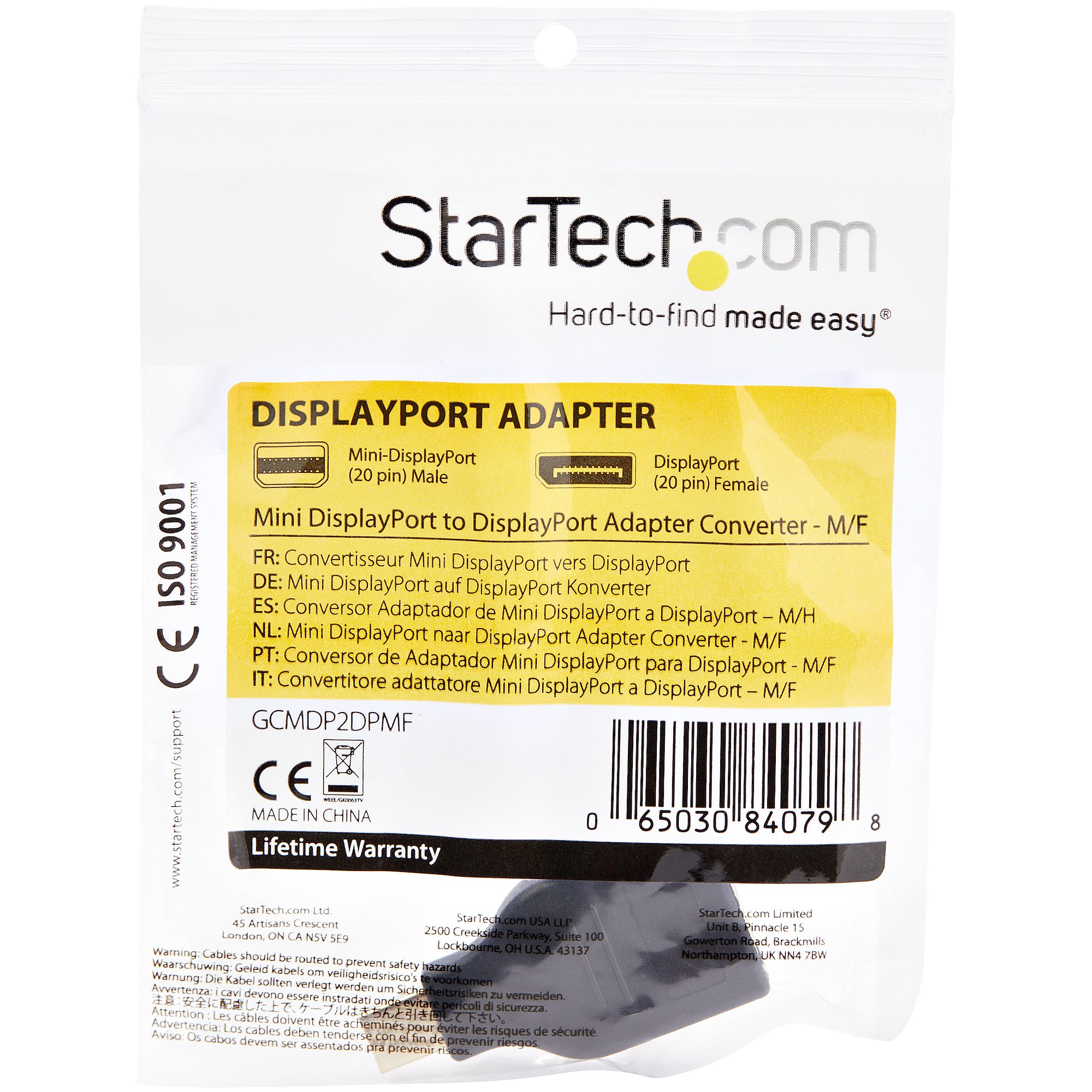 StarTech.com Mini DisplayPort auf DisplayPort Adapter 4K x 2K Schwarz