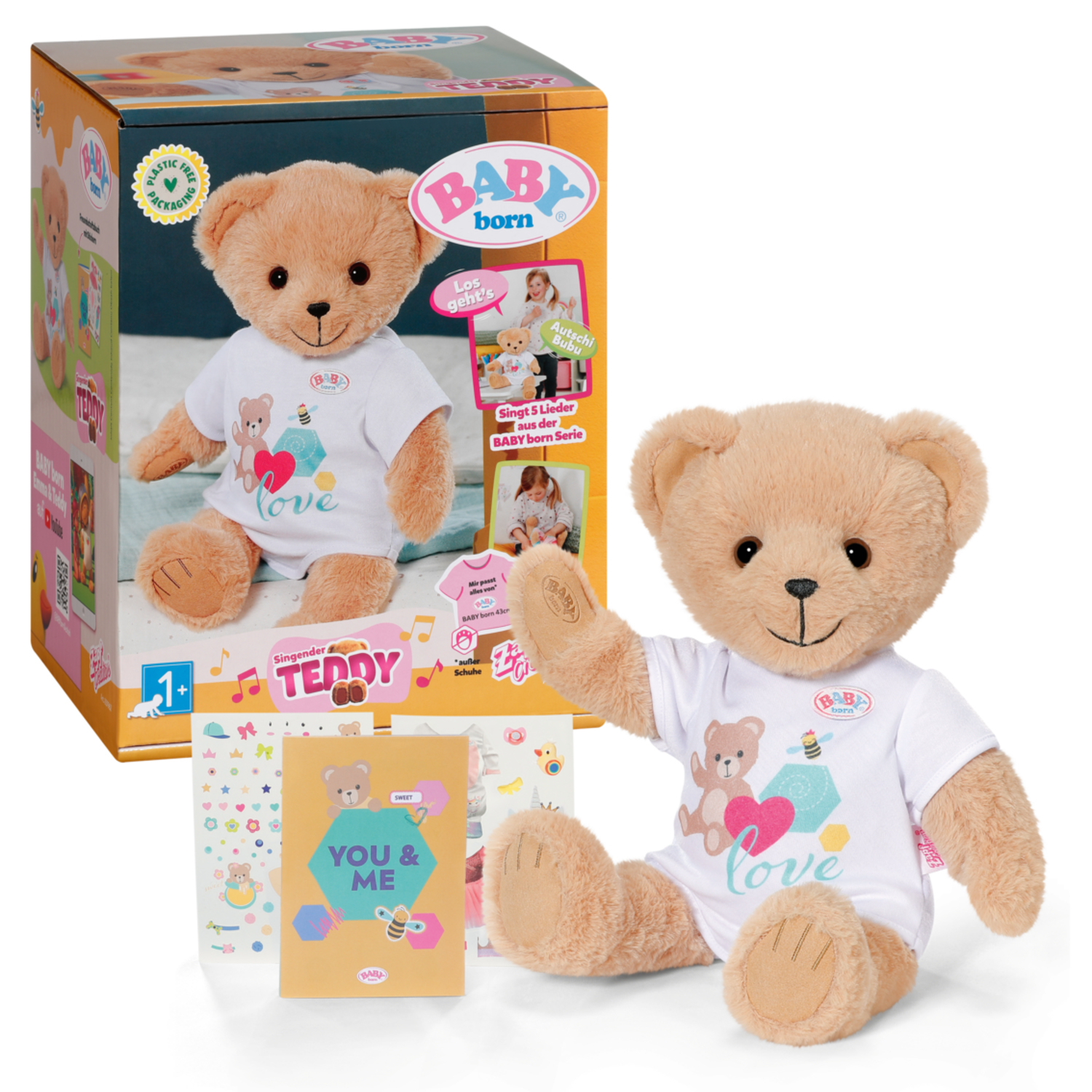 BABY born® Singender Teddy Deutsch, Kuscheltier