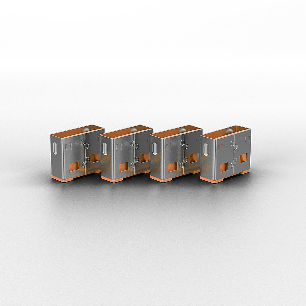 LINDY 10 USB Portschloesser ORANGE Erweiterungskit fuer LINDY Art.Nr. 40453