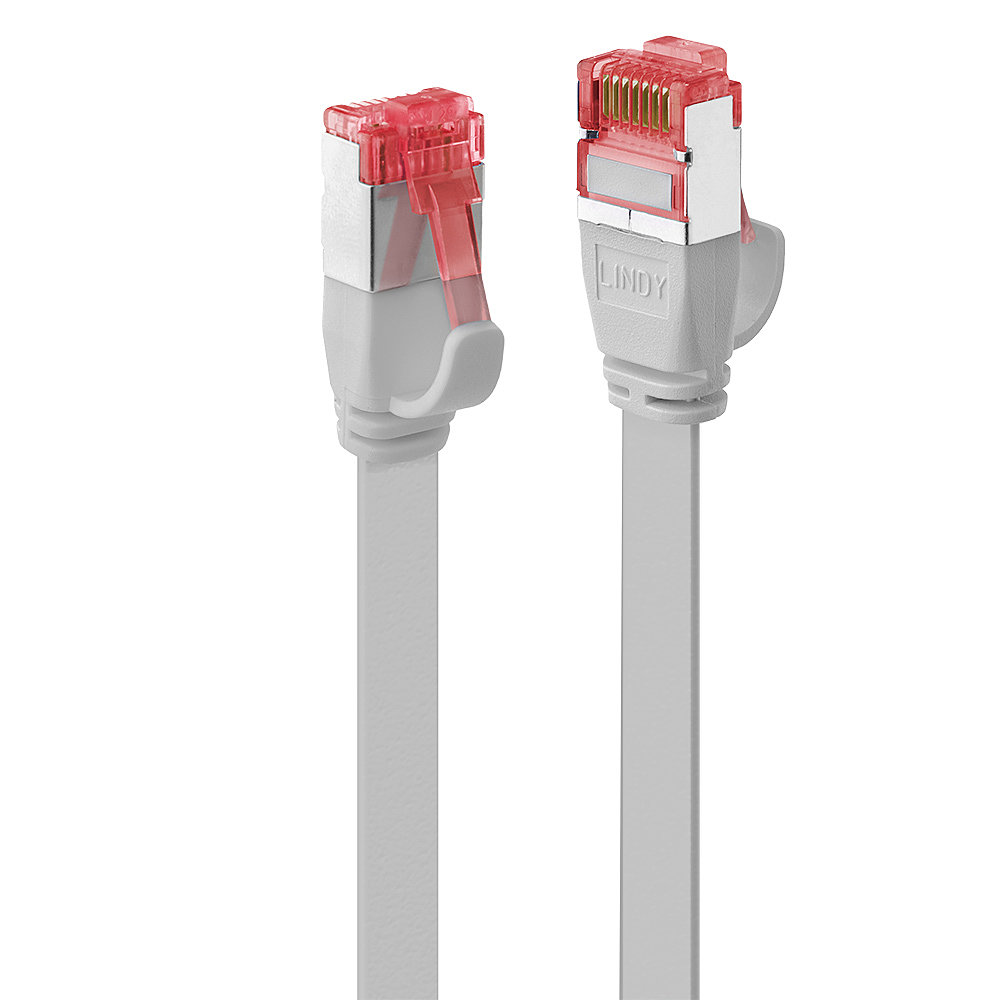 LINDY Patchkabel Cat6 U/FTP Flachband grau 2.00m