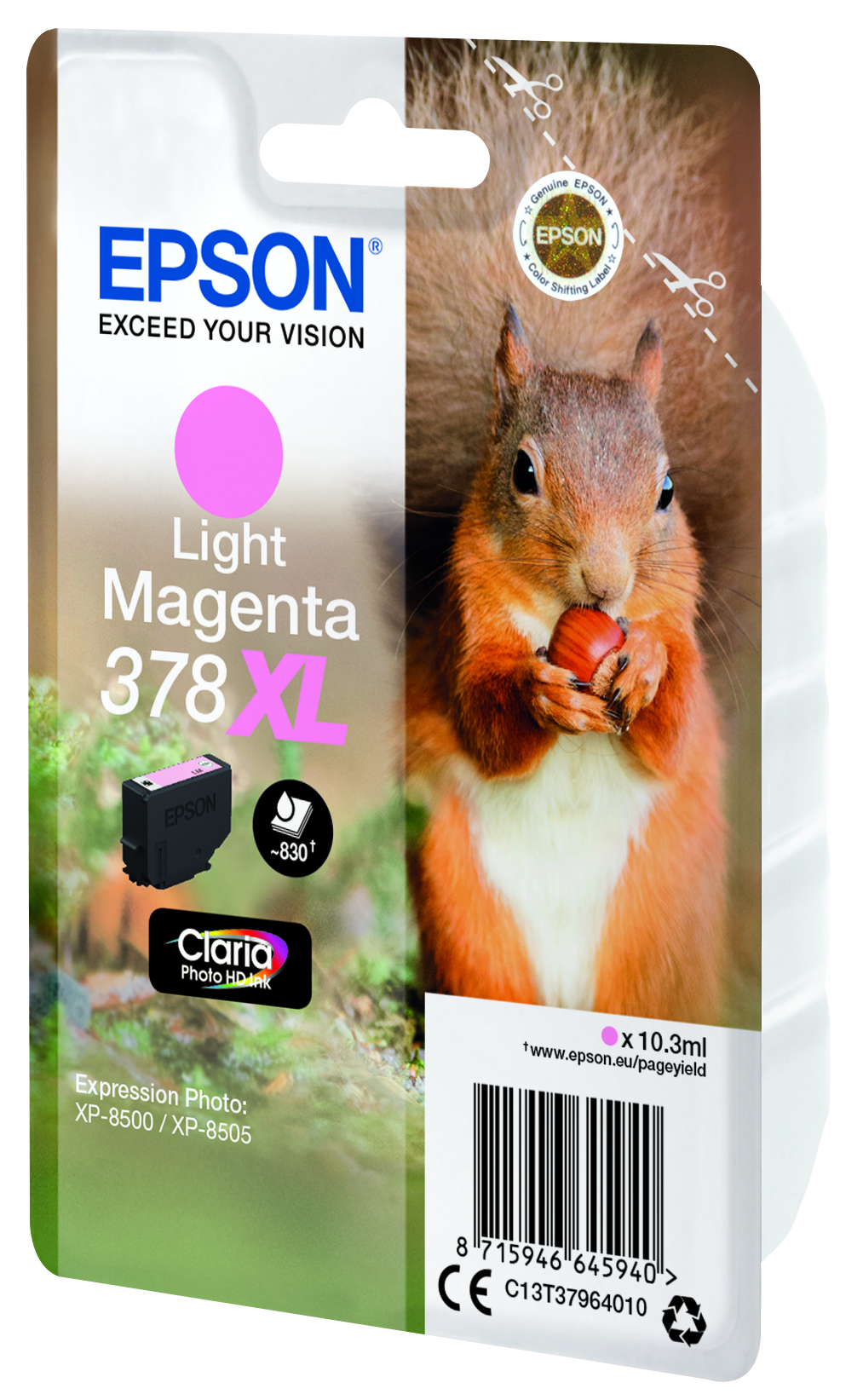EPSON 378XL/T37964 (Eichhörnchen) light magenta Druckerpatrone