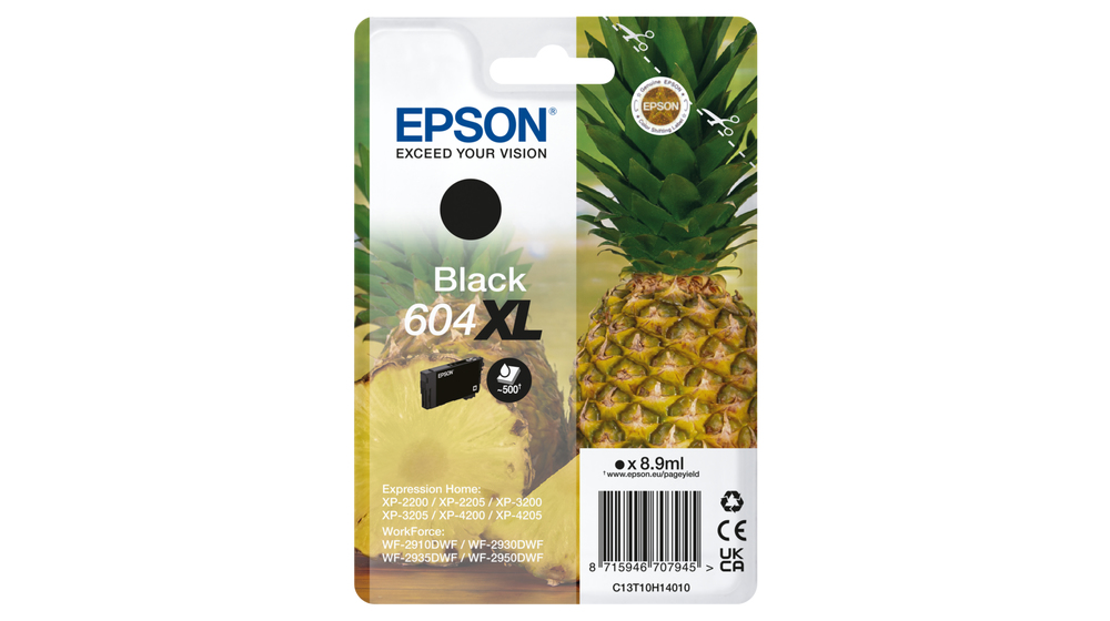 EPSON 604XL/T10H14 (Ananas) schwarz Druckerpatrone