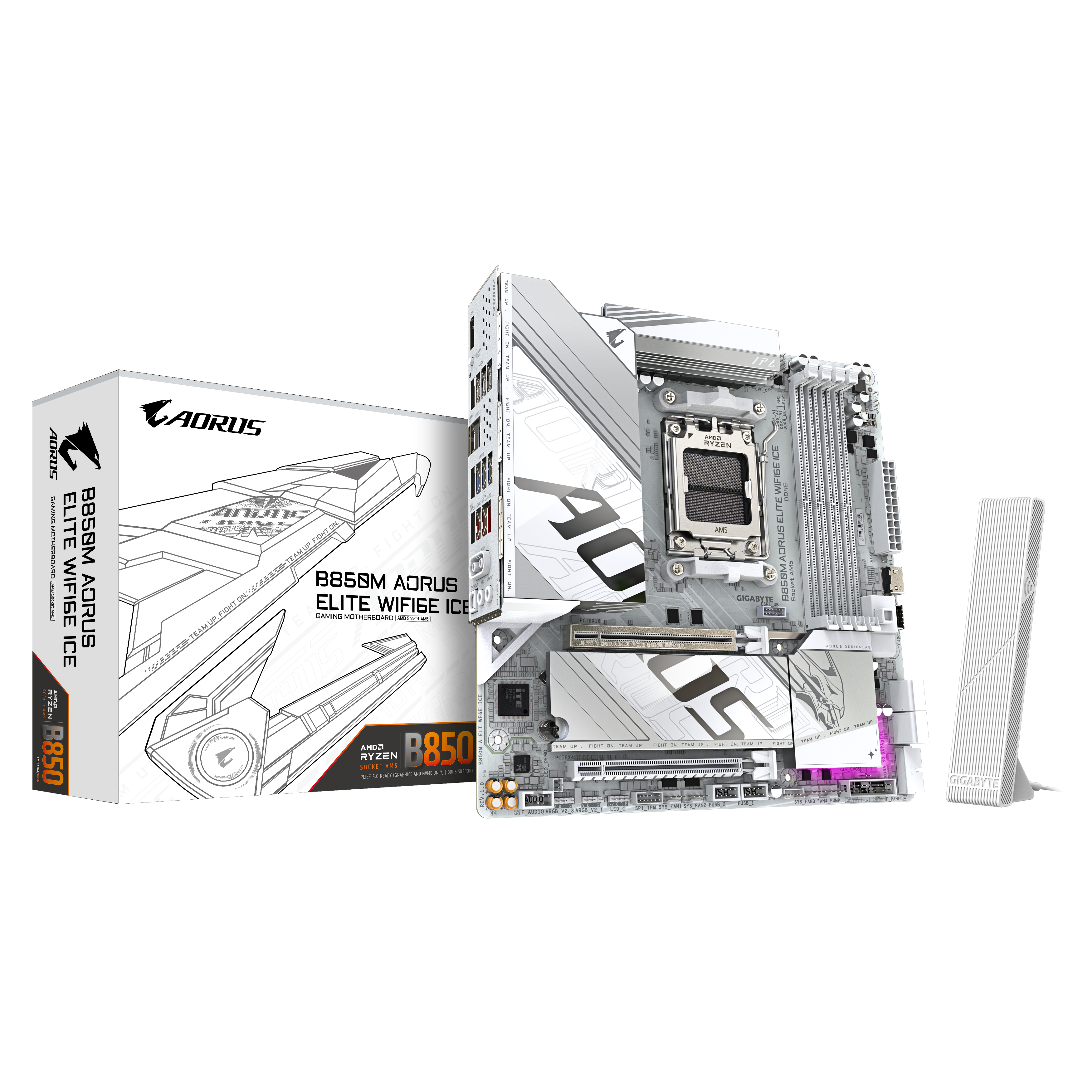 Gigabyte GA-B850M A ELT WF6E ICE (AM5) (D)