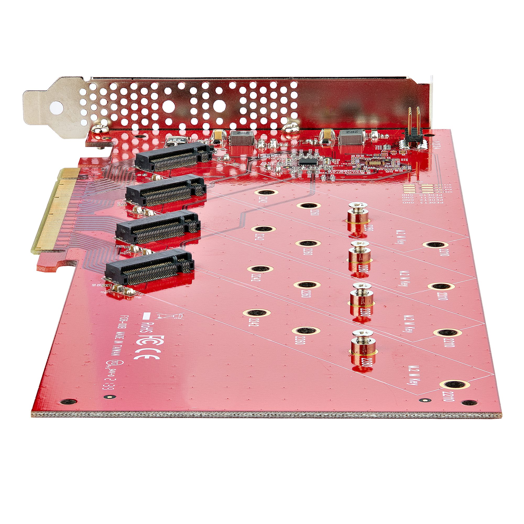 QUAD M.2 PCIE X16 SSD ADAPTER WITH BIFURCATION PCIE 4.0