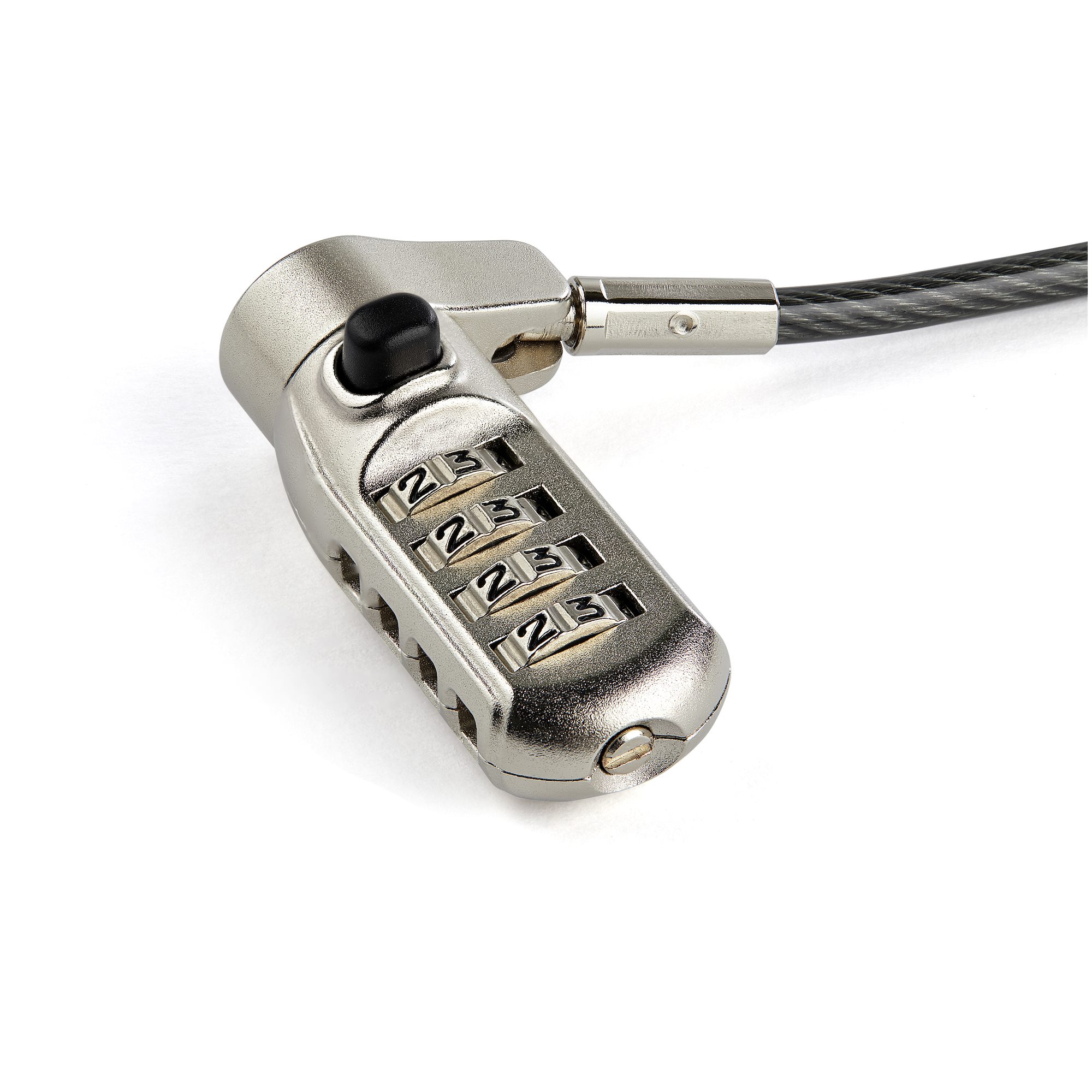 STARTECH.COM Combination Laptop Cable Lock - Steel Cable - 2m - K-Slot Nano Wedge Lock Slot - 4-Digit