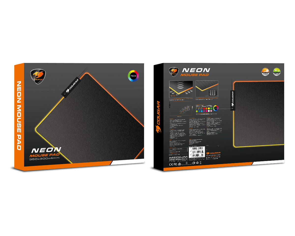 COUGAR Gaming Mauspad Neon, ARGB, 350x300